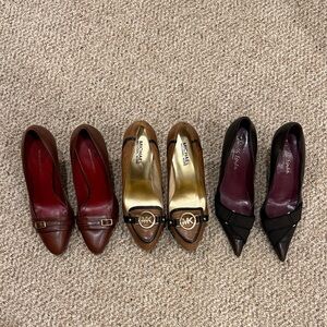 Bundle of brown shoes - MICHAEL Michael Kors, Banana Republic & Esposito heels